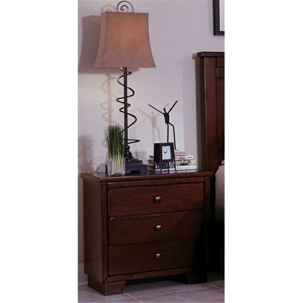 Progressive Furniture Diego Casual Style Night Stand- Espresso Pine 61662-43
